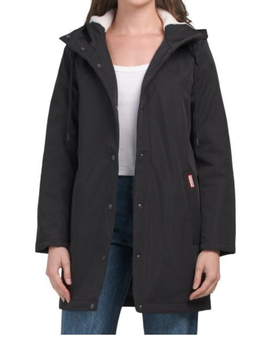 Hunter Billie Women’s Black Hooded Parka Jacket S/P